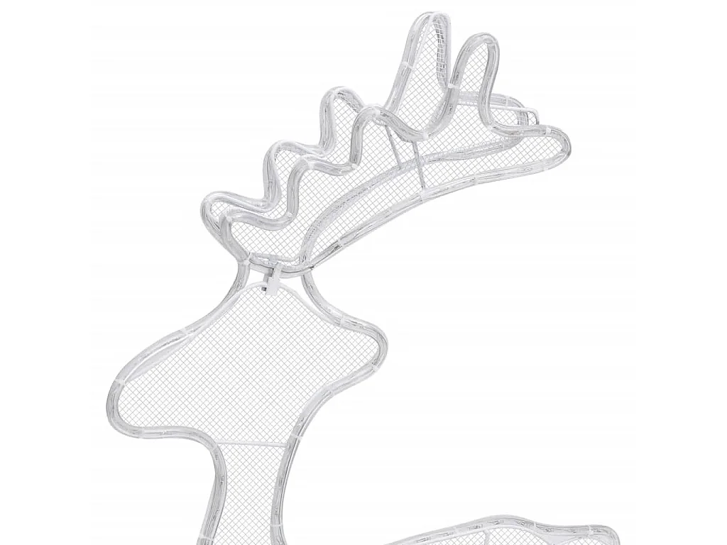 Decorazione Natalizia Renna in Rete con 306 LED 60x24x89cm