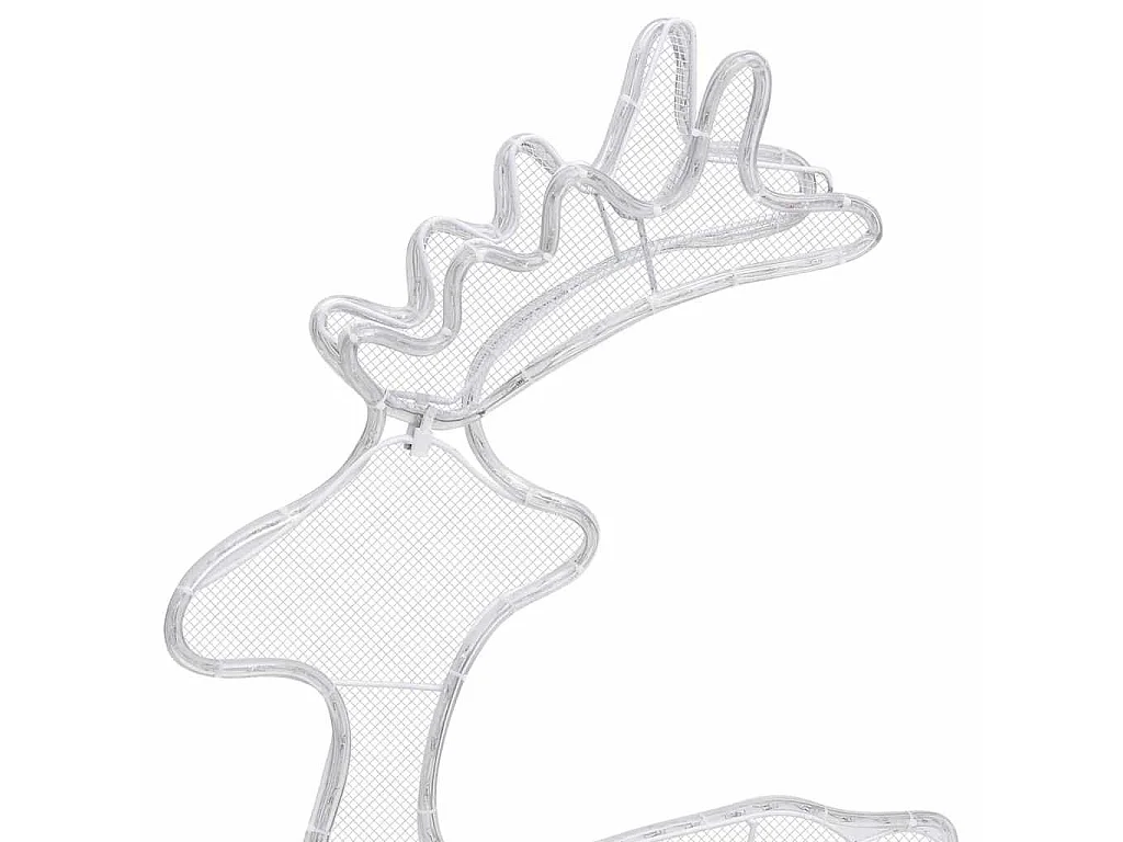Decorazione Natalizia Renna in Rete con 306 LED 60x24x89cm
