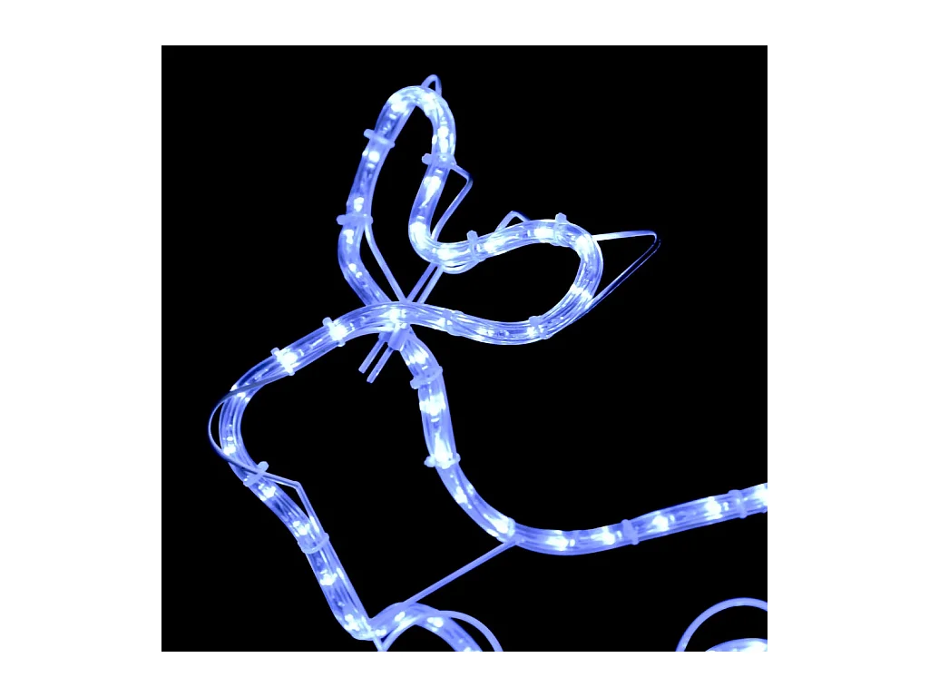 Buitenkerstversiering rendier en slee 576 LED's