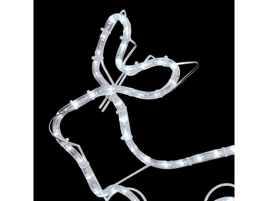 Weihnachtsdekoration Rentiere und Schlitten Outdoor 576 LEDs