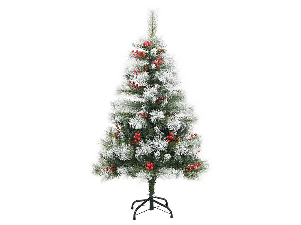 Künstlicher Weihnachtsbaum Klappbar mit Zapfen & Beeren 120 cm