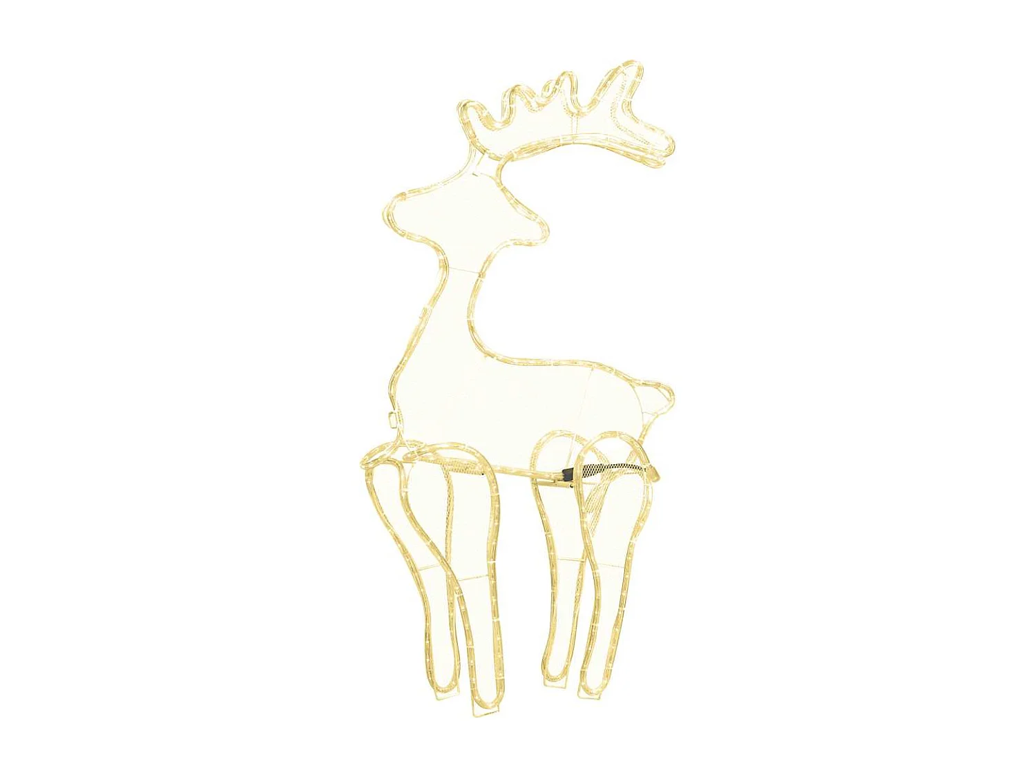 Décoration de Noël de renne avec maille 306 LED 60x24x89 cm