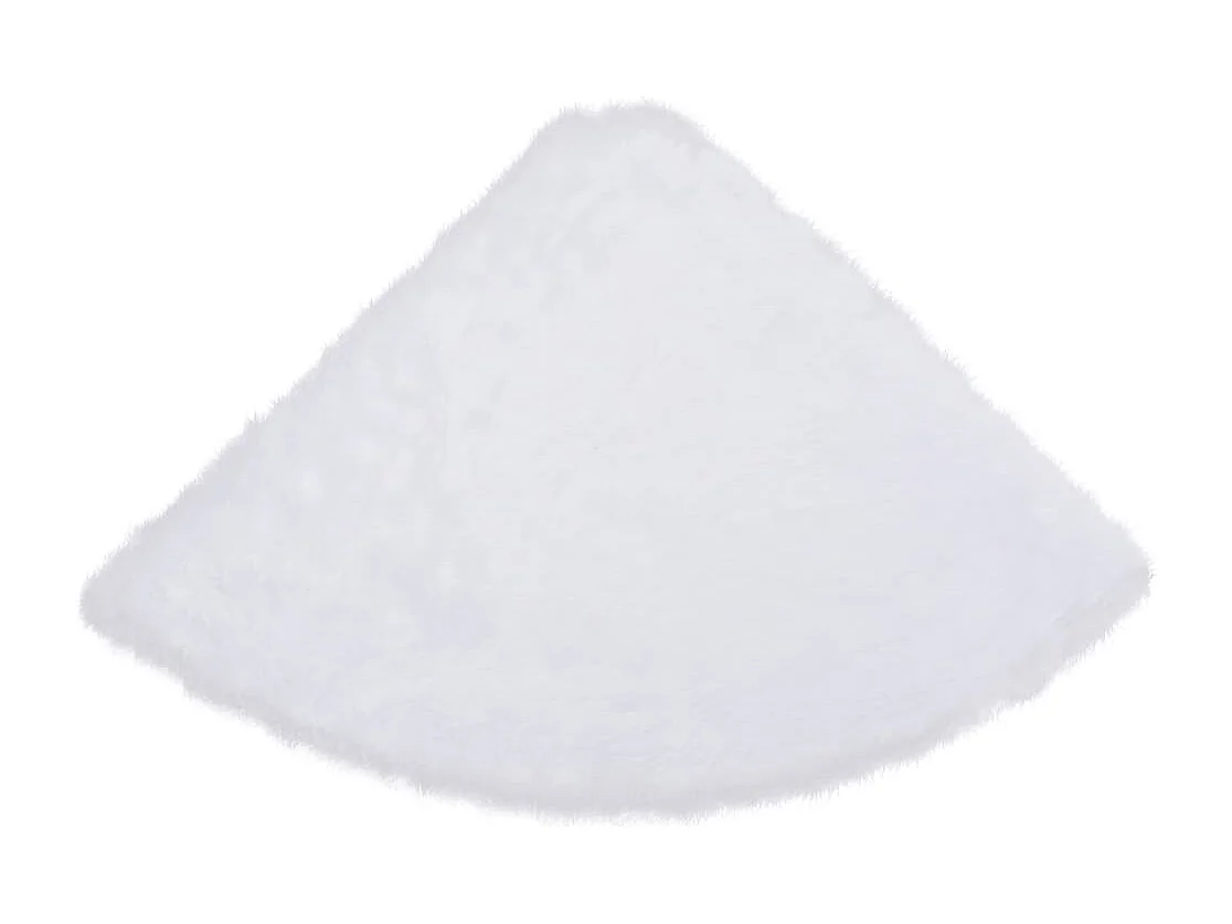 Jupe de sapin de Noël blanche 150 cm en fausse fourrure