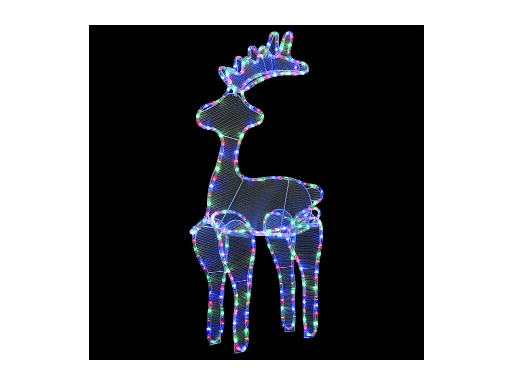 Décoration de Noël de renne avec maille 306 LED 60x24x89 cm
