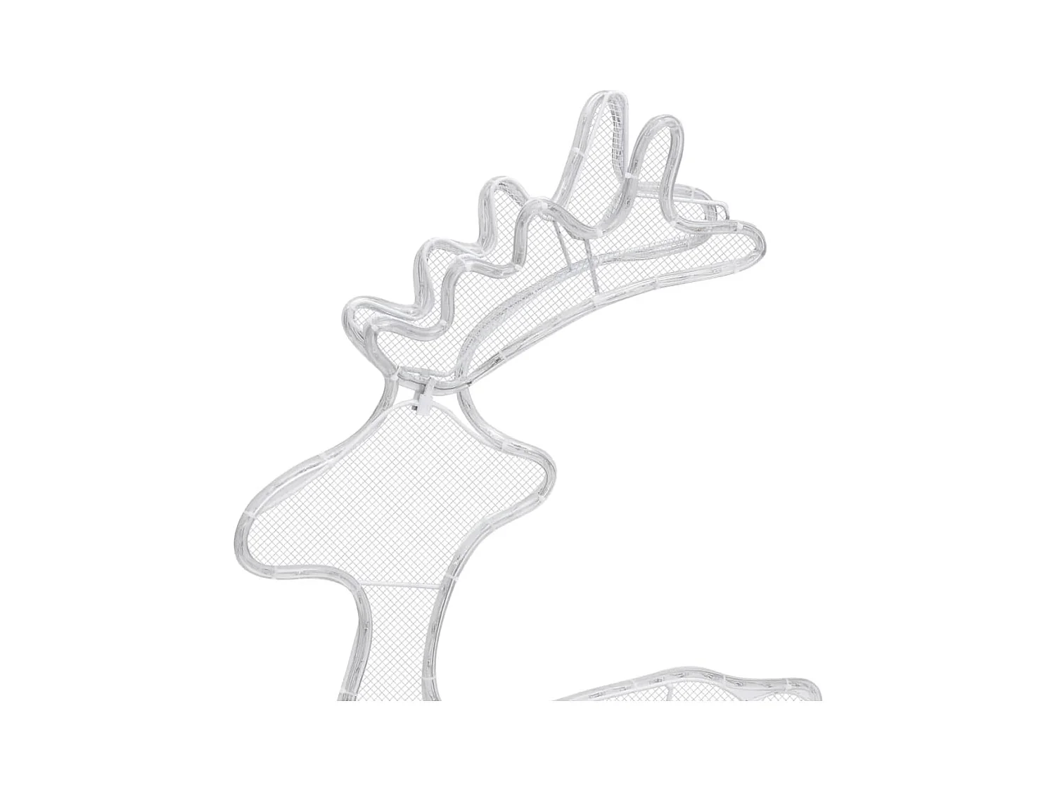 Décoration de Noël de renne avec maille 306 LED 60x24x89 cm