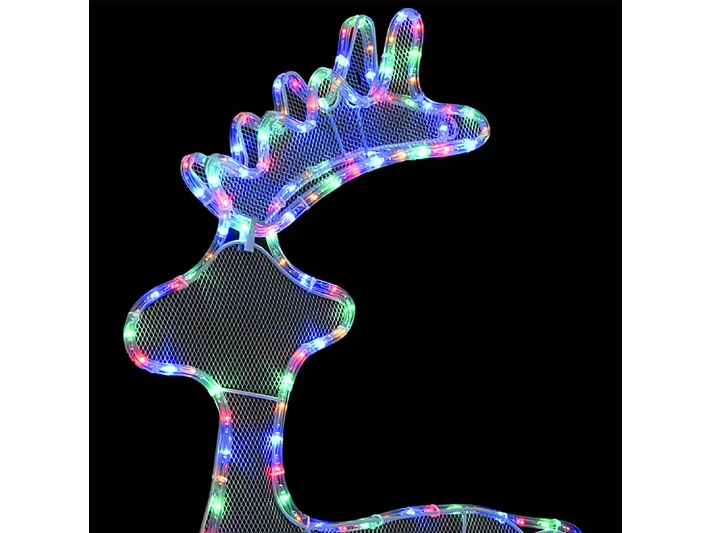 Rentier Weihnachtsdekoration mit Mesh 306 LEDs 60x24x89 cm