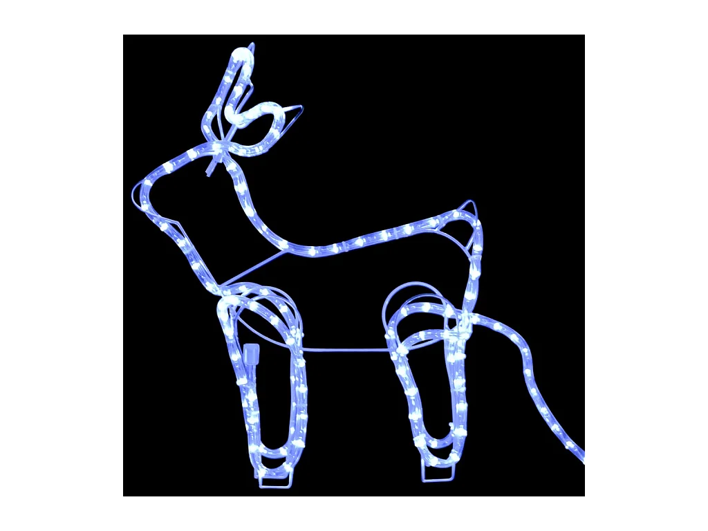 Kerstdecoratie rendier en slee 252 LED's
