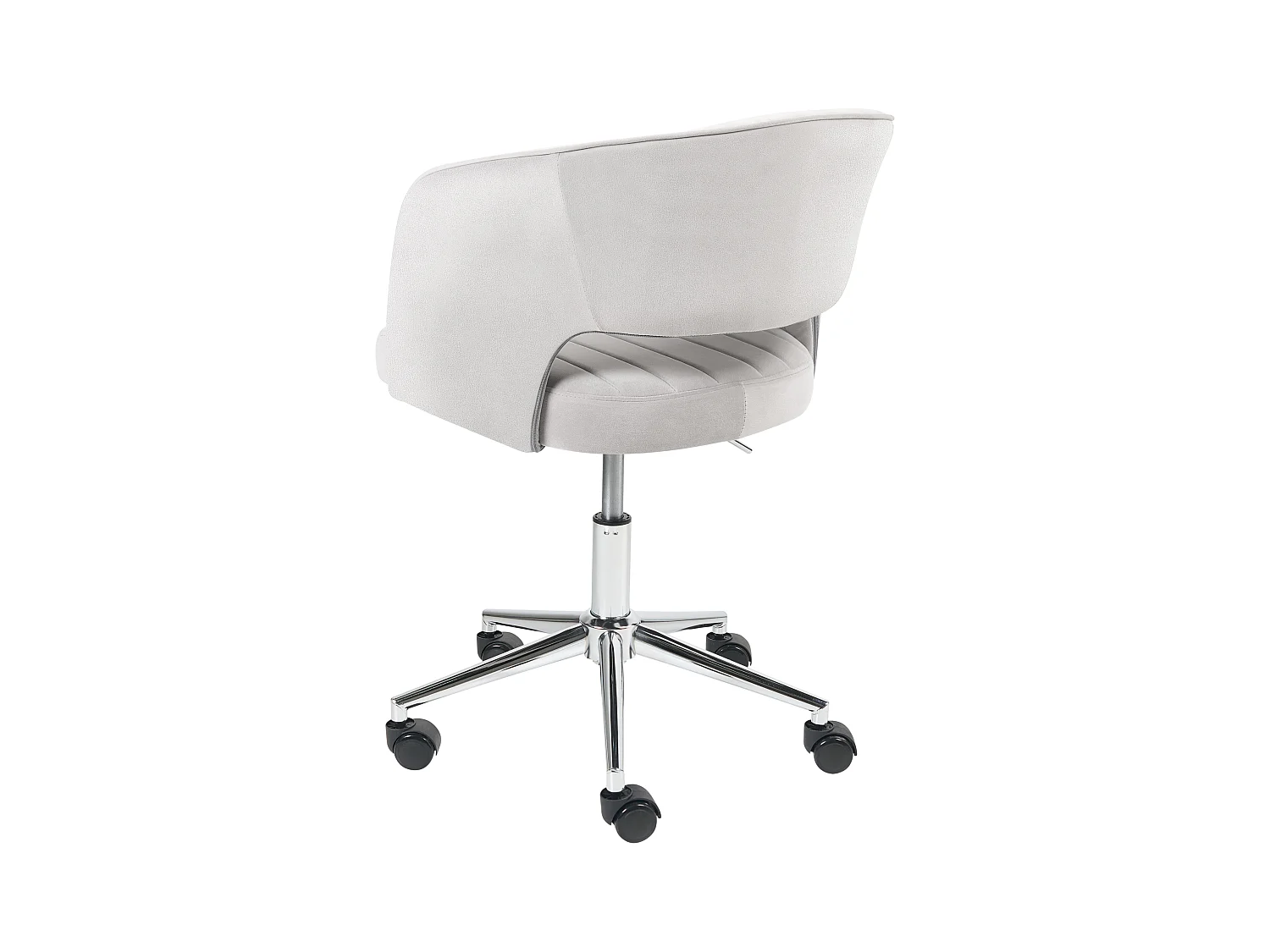 Chaise de bureau KATONAH Velours Gris clair