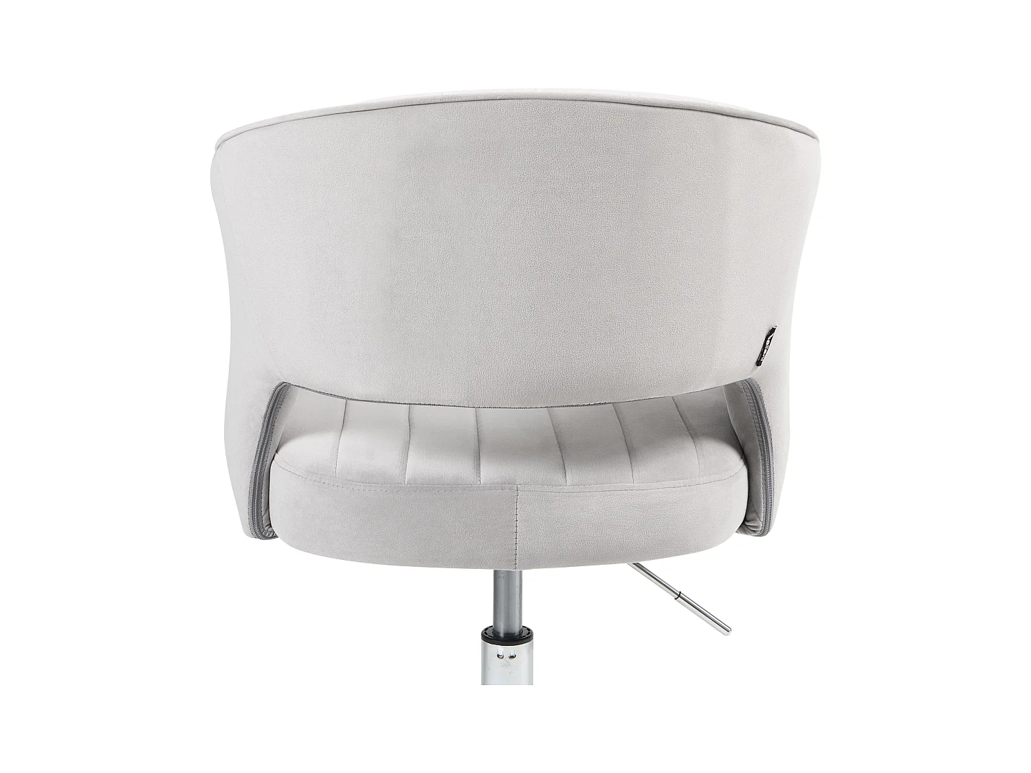 Chaise de bureau KATONAH Velours Gris clair