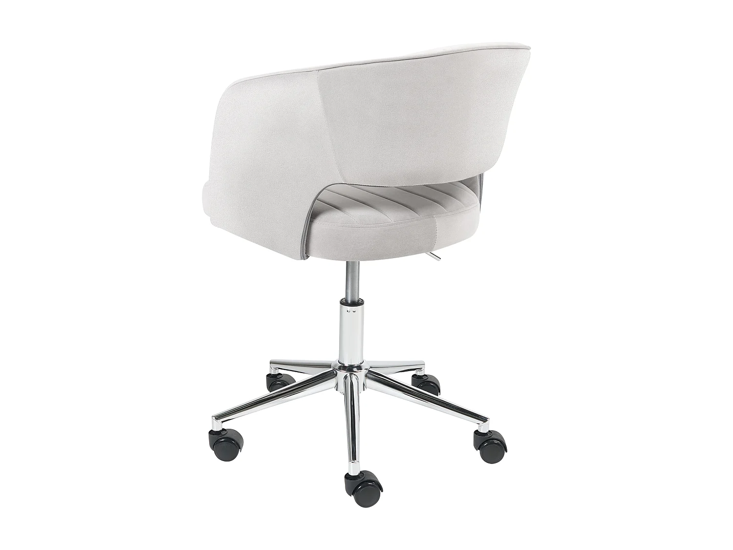 Chaise de bureau KATONAH Velours Gris clair