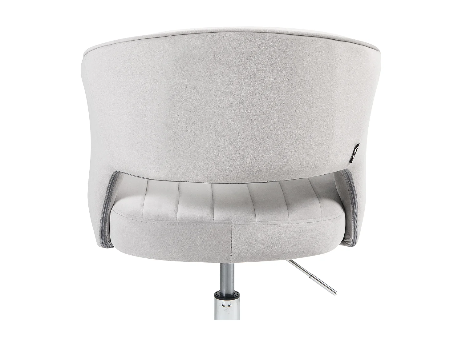 Chaise de bureau KATONAH Velours Gris clair