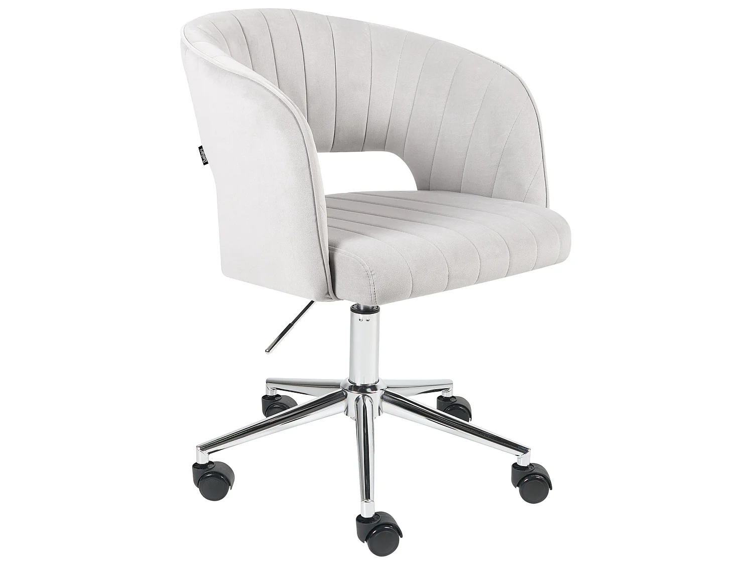 Desk Chair KATONAH Velvet Light Grey