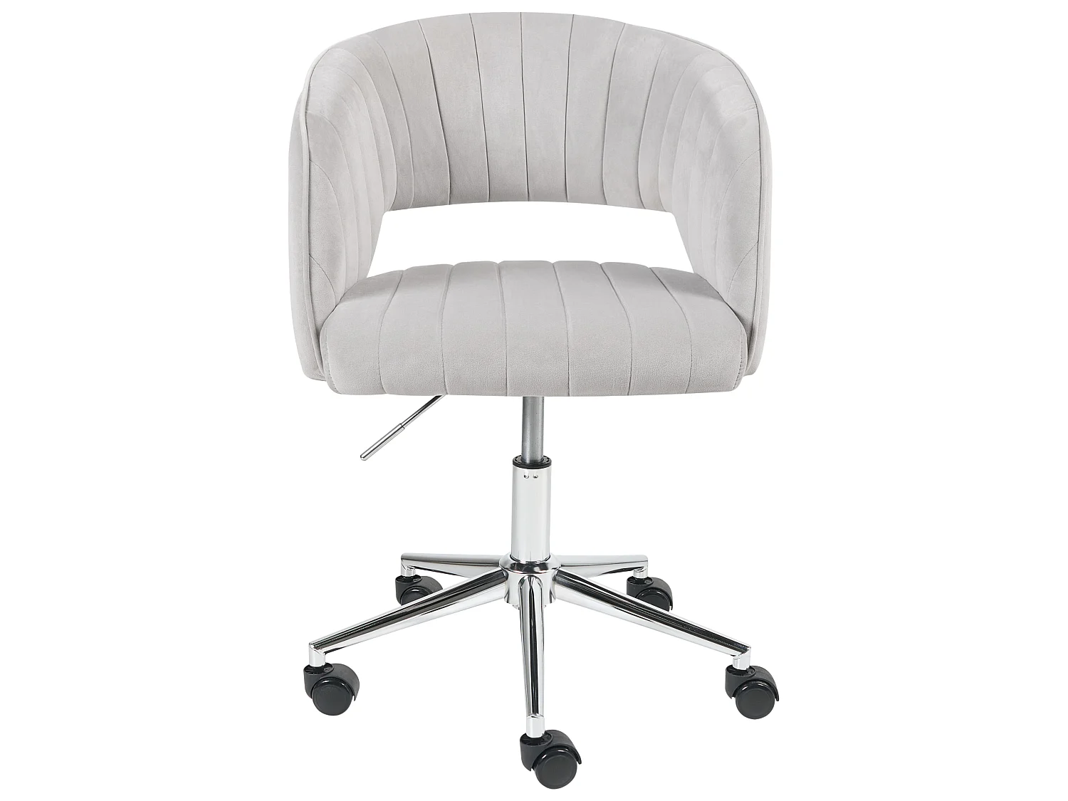 Desk Chair KATONAH Velvet Light Grey