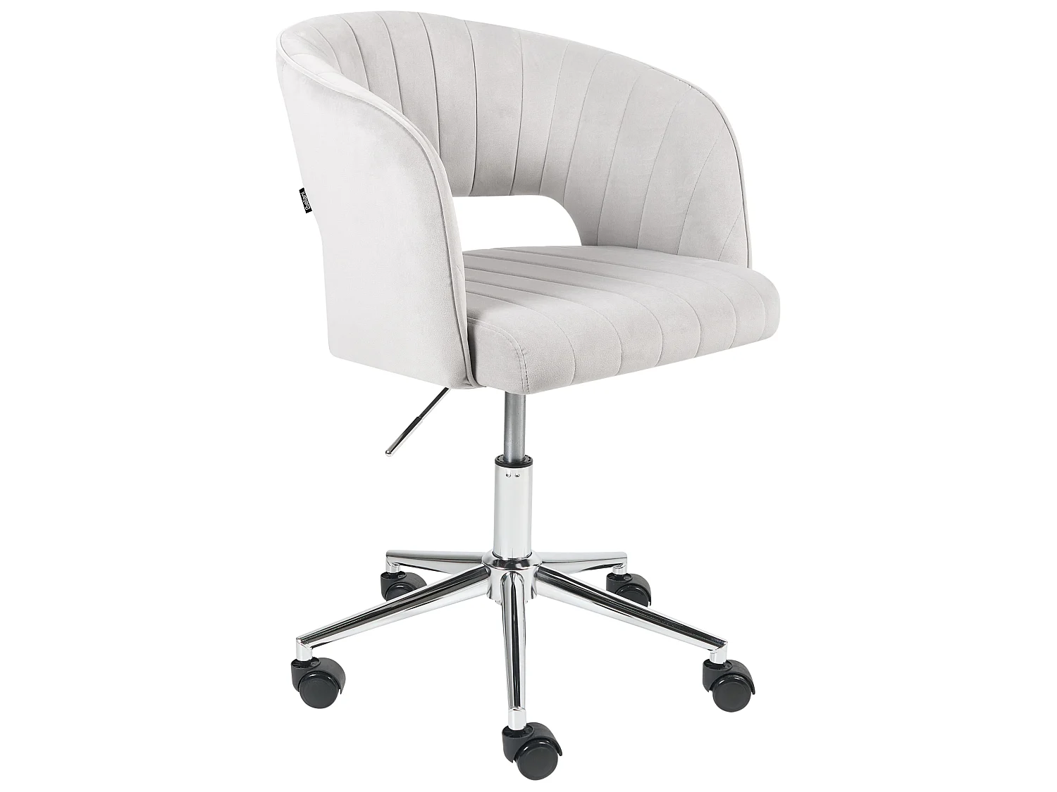 Desk Chair KATONAH Velvet Light Grey