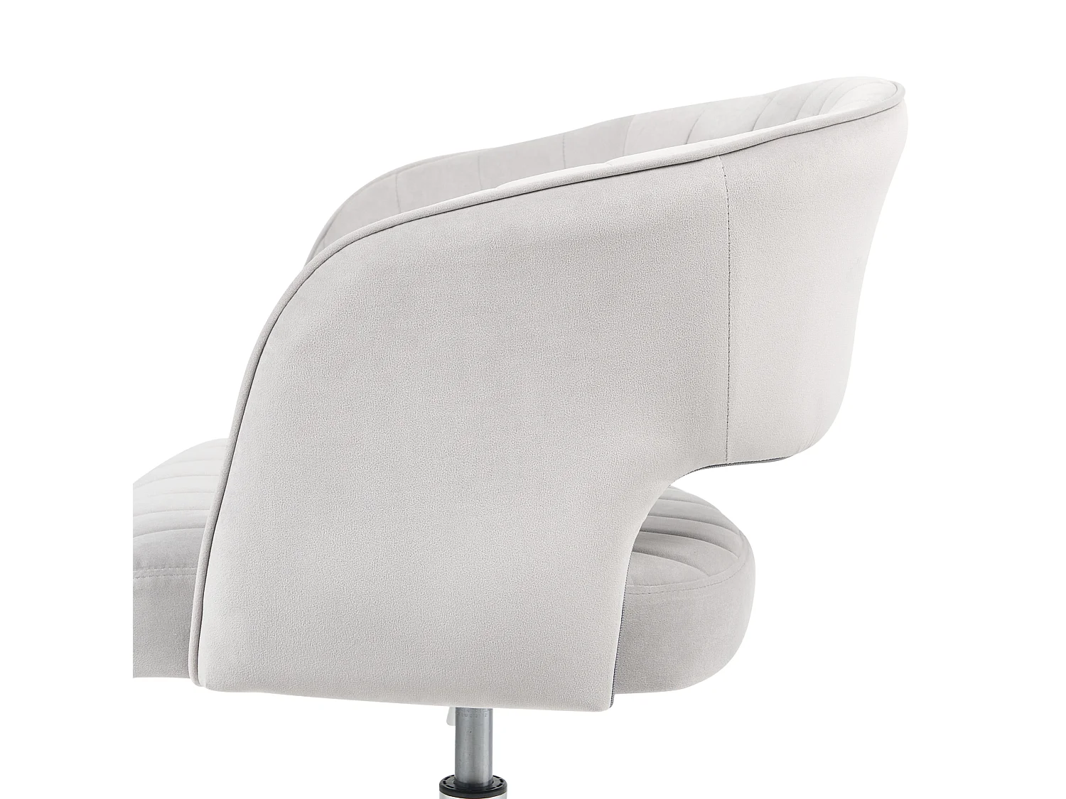Desk Chair KATONAH Velvet Light Grey