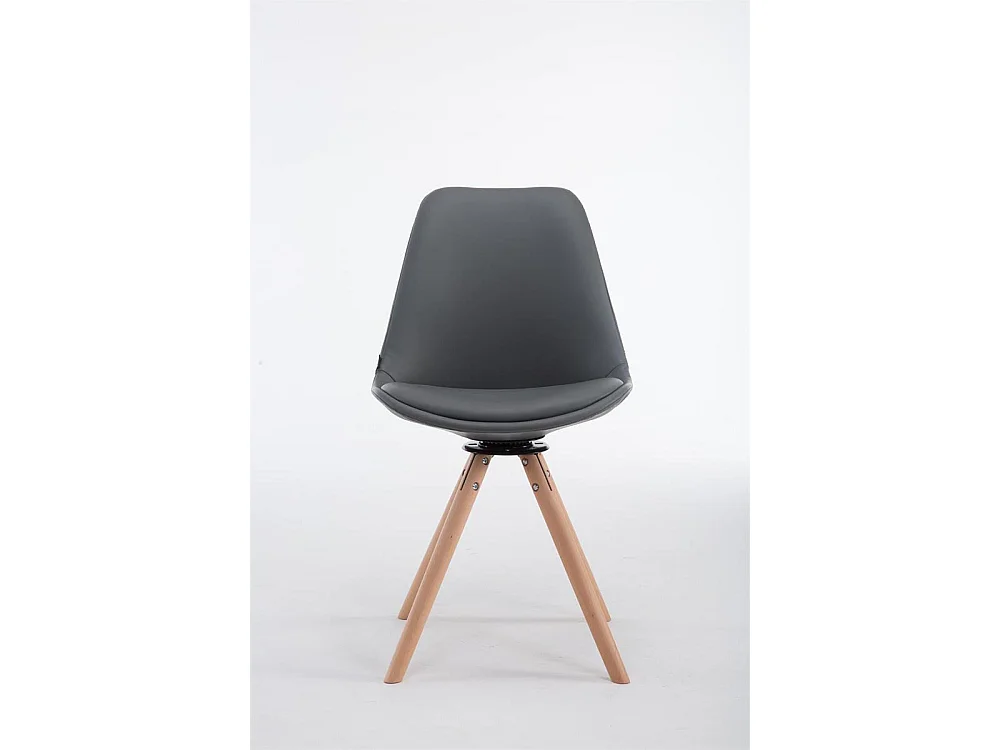 chaise salle à manger - Similicuir & Nature - Gris - Calais