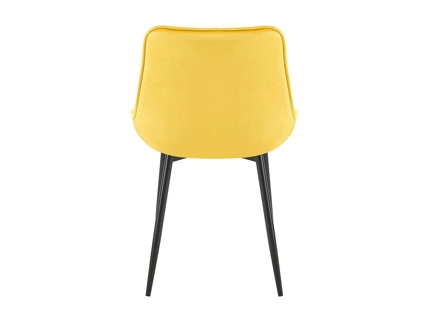 chaise salle à manger - Velours - Jaune - Wallace