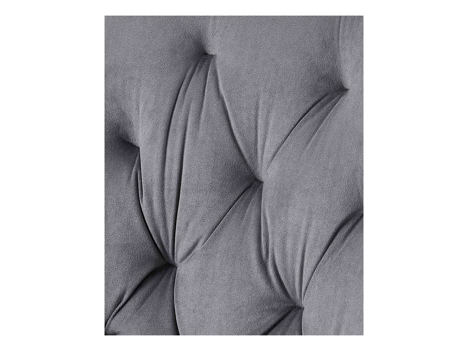 chaise salle à manger - Velours - Gris foncé - Wallace