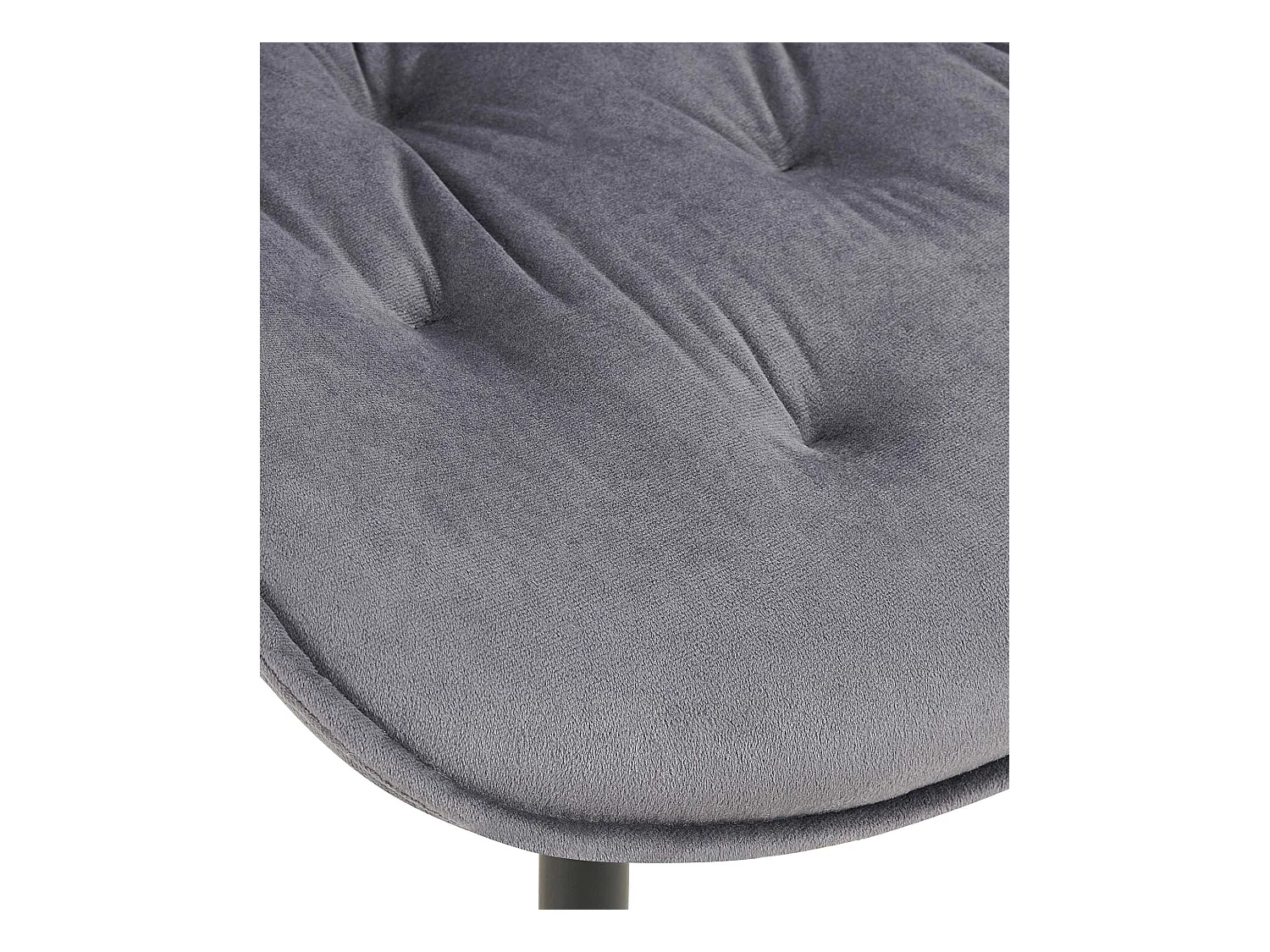 chaise salle à manger - Velours - Gris foncé - Wallace