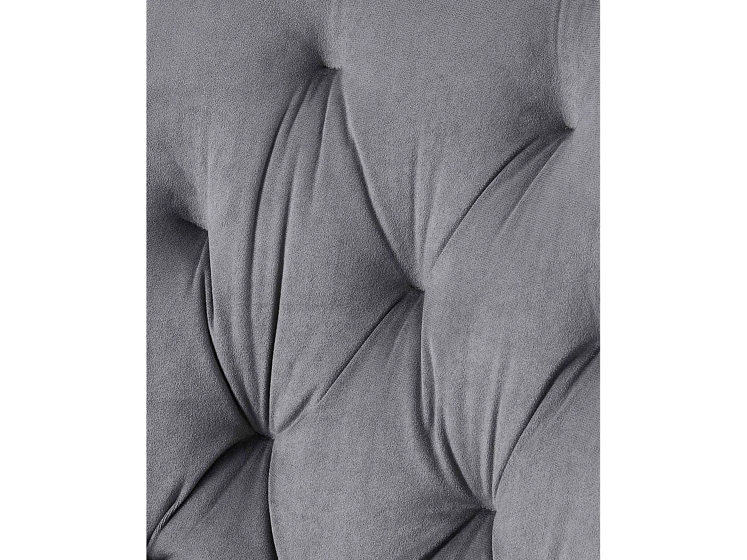 chaise salle à manger - Velours - Gris foncé - Wallace