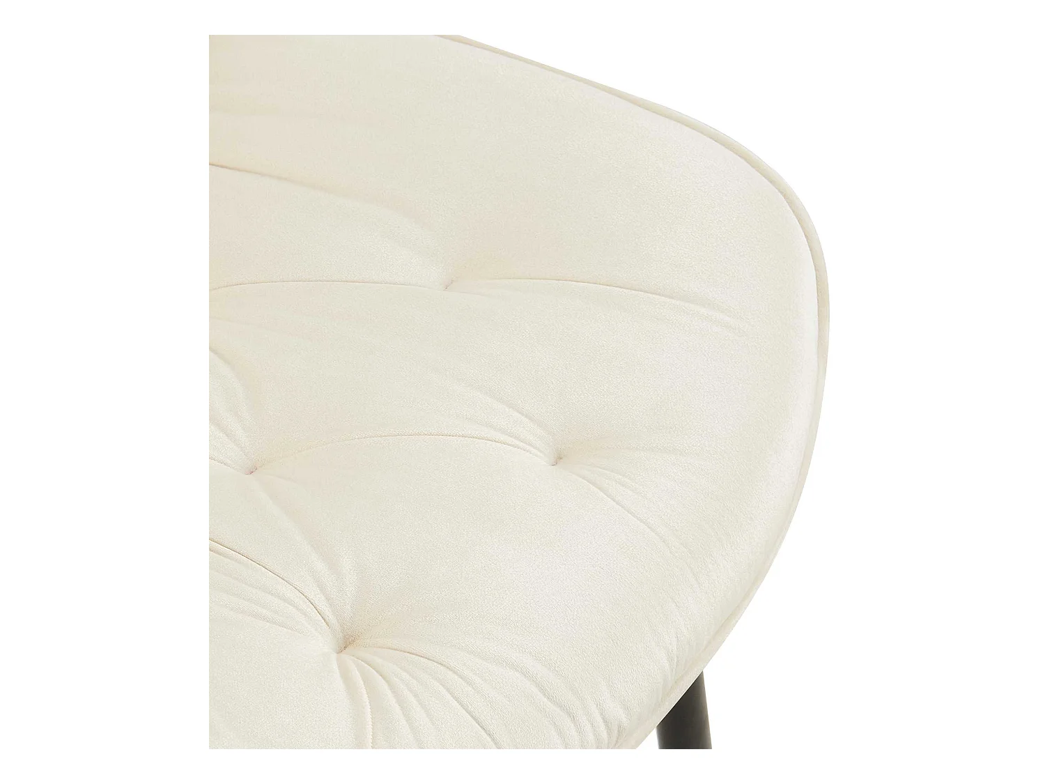 chaise salle à manger - Velours - Crème - Wallace