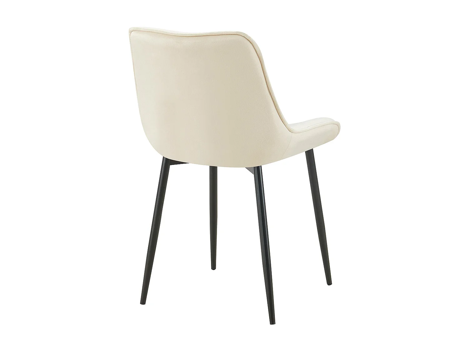 chaise salle à manger - Velours - Crème - Wallace