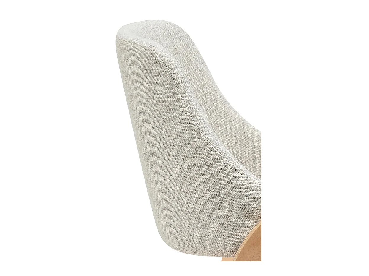 chaise salle à manger - Tissu - Nature / Crème - Vangale