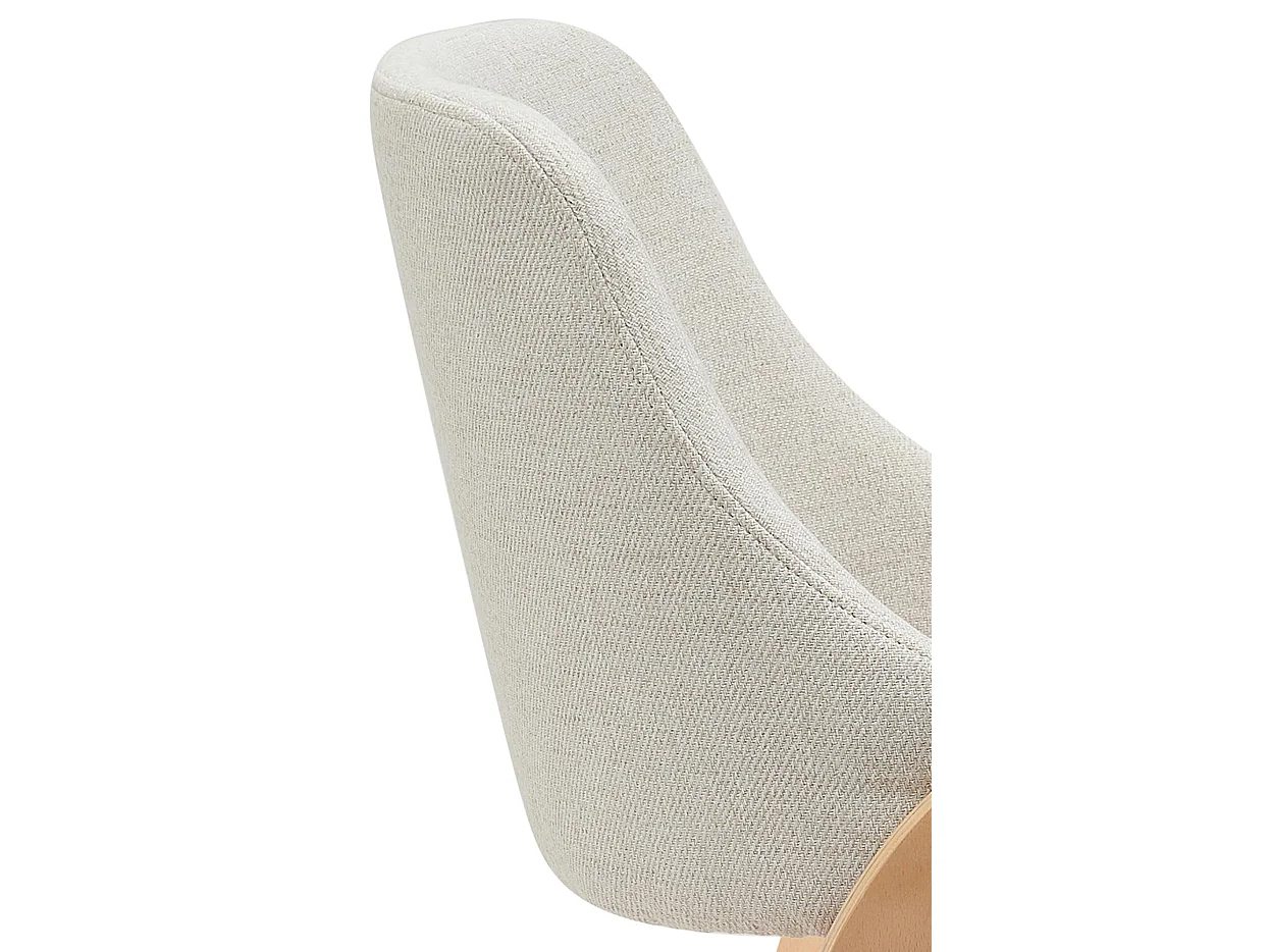 chaise salle à manger - Tissu - Nature / Crème - Vangale
