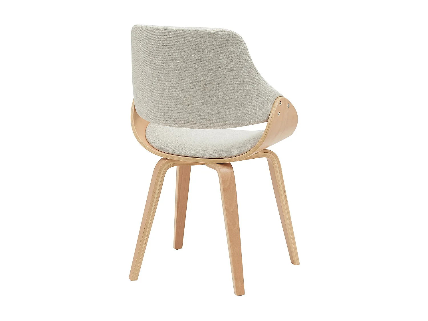 chaise salle à manger - Tissu - Nature / Crème - Vangale