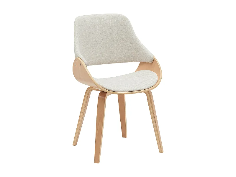 chaise salle à manger - Tissu - Nature / Crème - Vangale