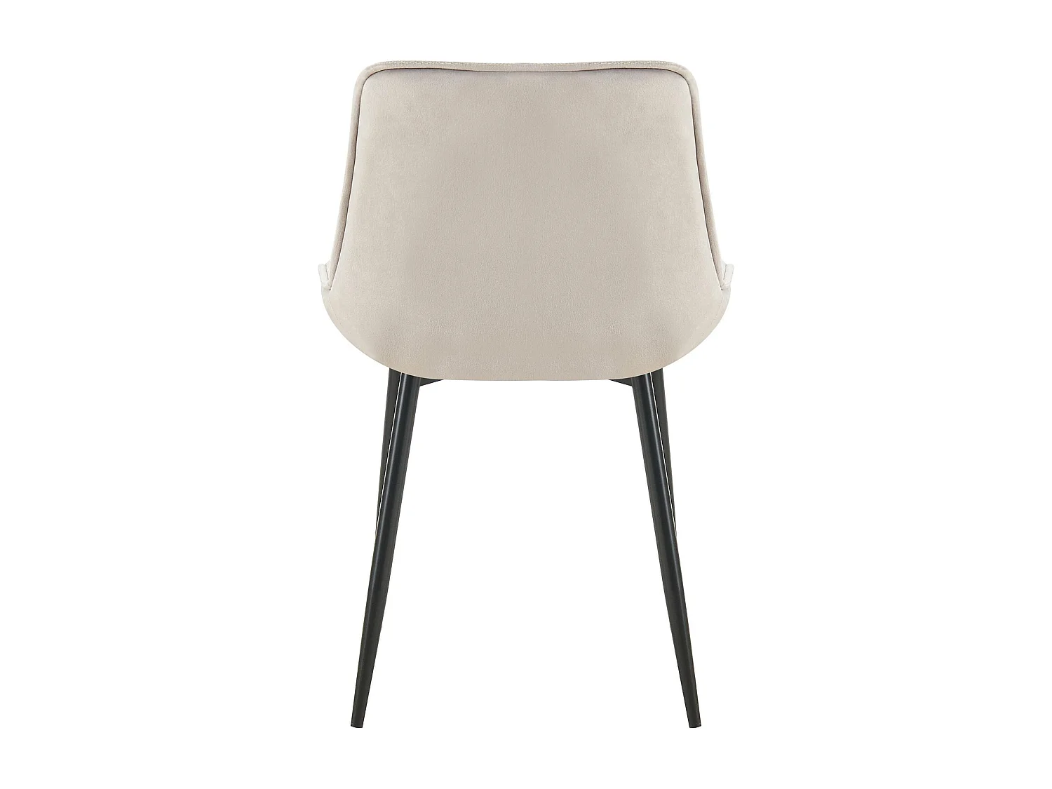 chaise salle à manger - Velours - Gris - Wallace