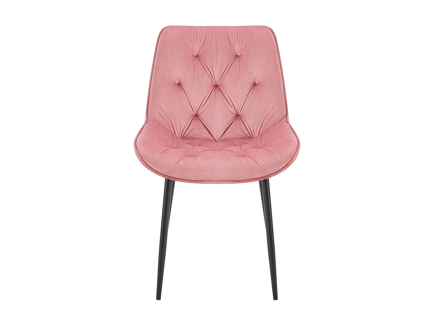 chaise salle à manger - Velours - Rose - Wallace