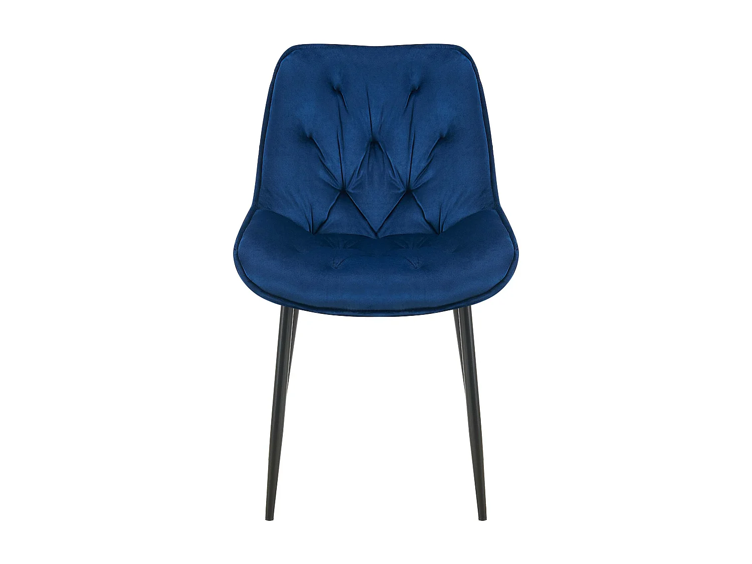 chaise salle à manger - Velours - Bleu - Wallace