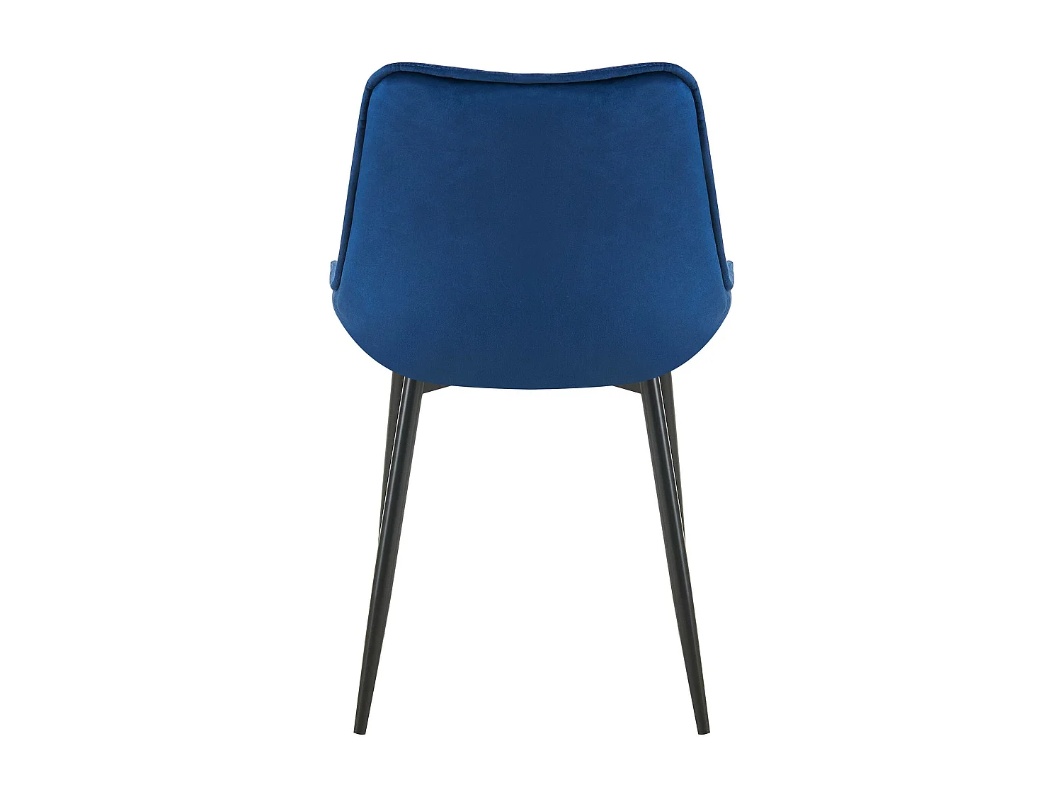 chaise salle à manger - Velours - Bleu - Wallace