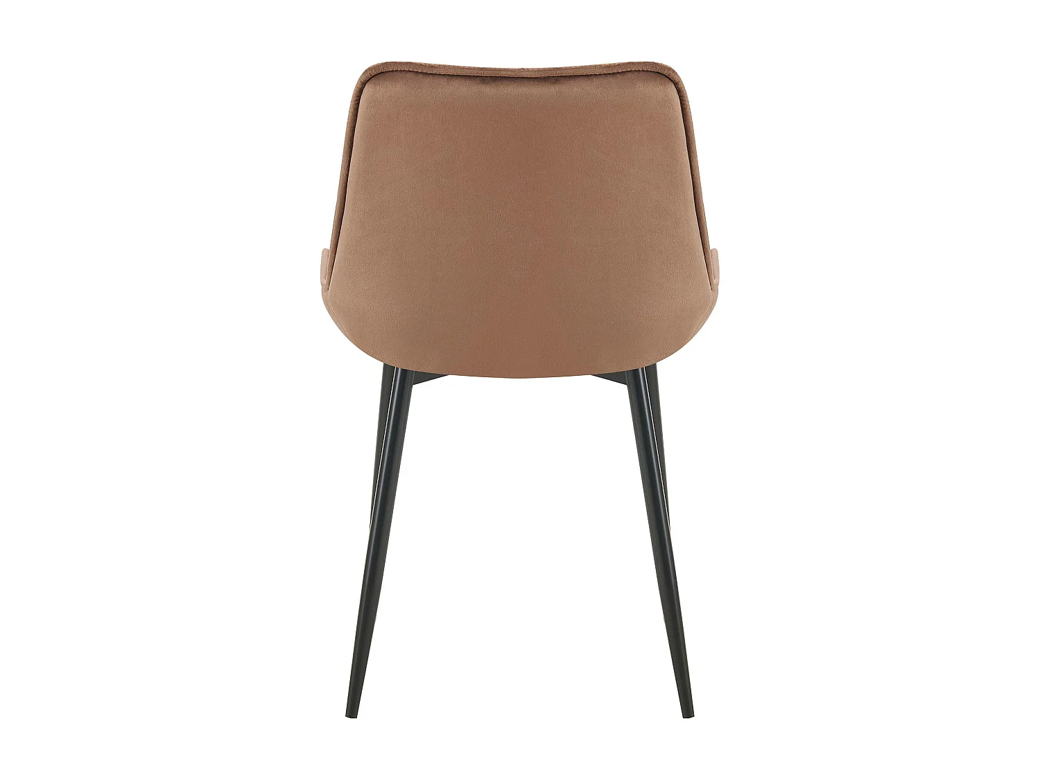 chaise salle à manger - Velours - Marron - Wallace