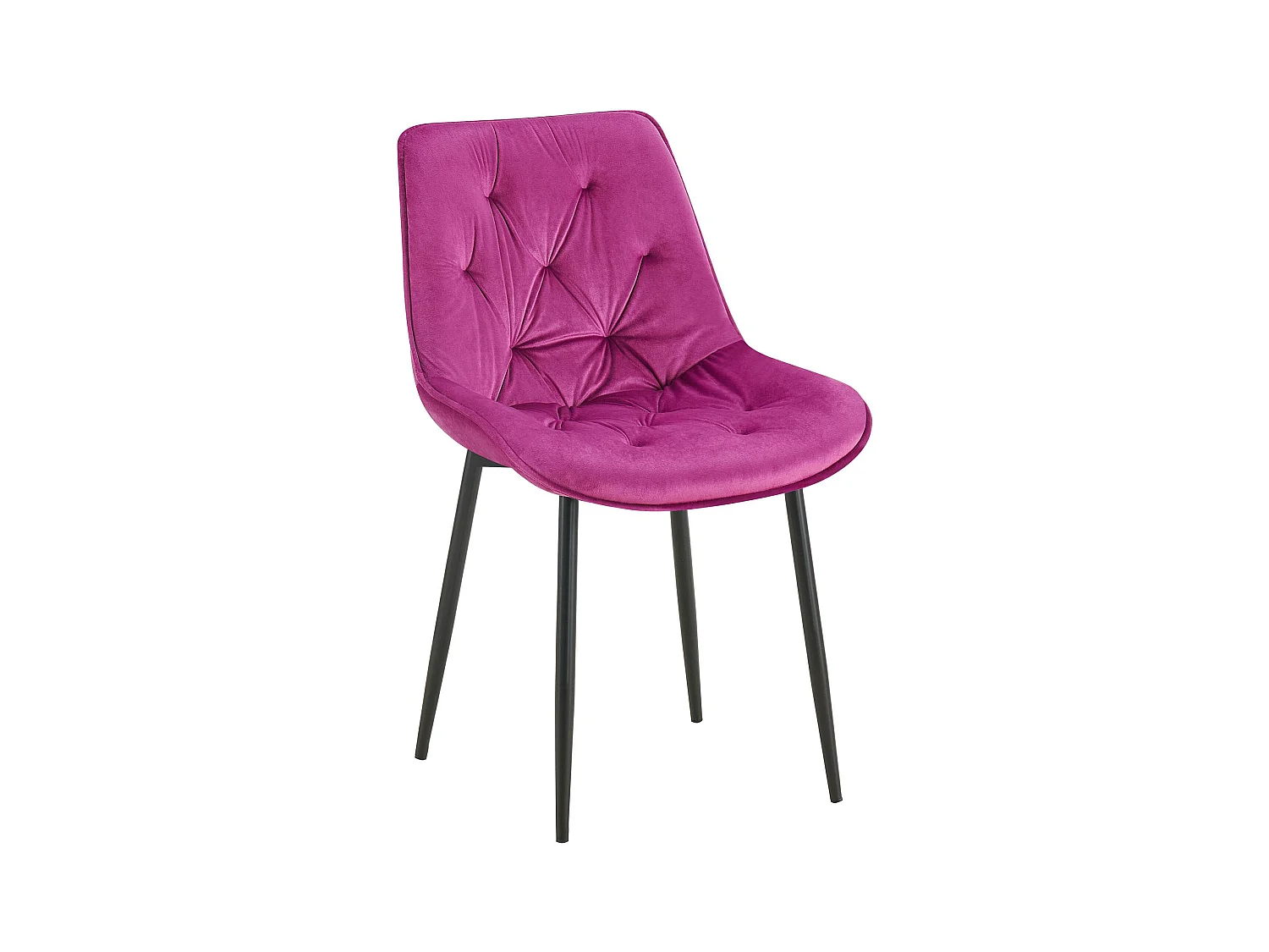 chaise salle à manger - Velours - Violet - Wallace