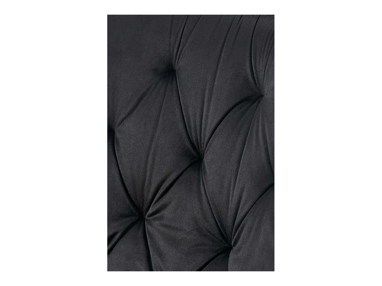 chaise salle à manger - Velours - Noir - Wallace