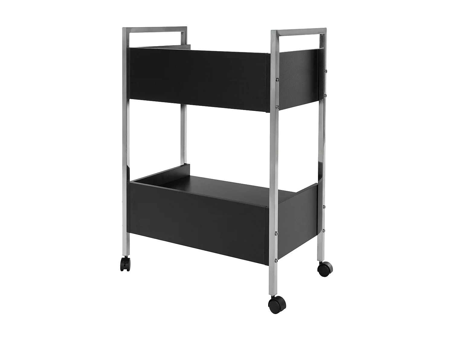 Chariot de service - Métal & Noir - Noir - Luxus