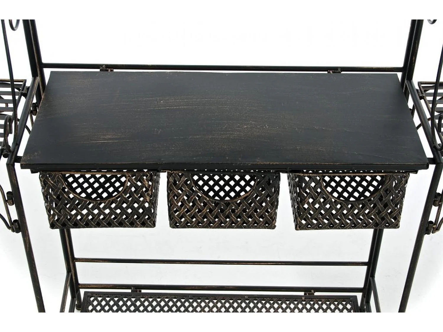 Étagères sur pied - Métal - 94 x 30 x 149cm - Bronze - Shine