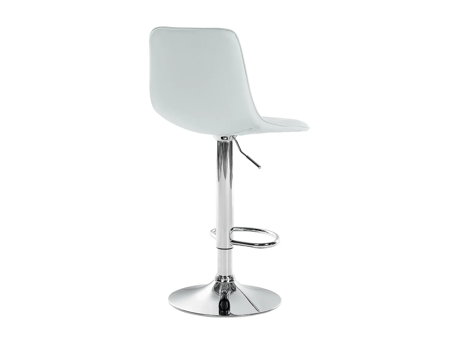 Lot de 2  Tabouret de bar - Similicuir - Blanc - Lex