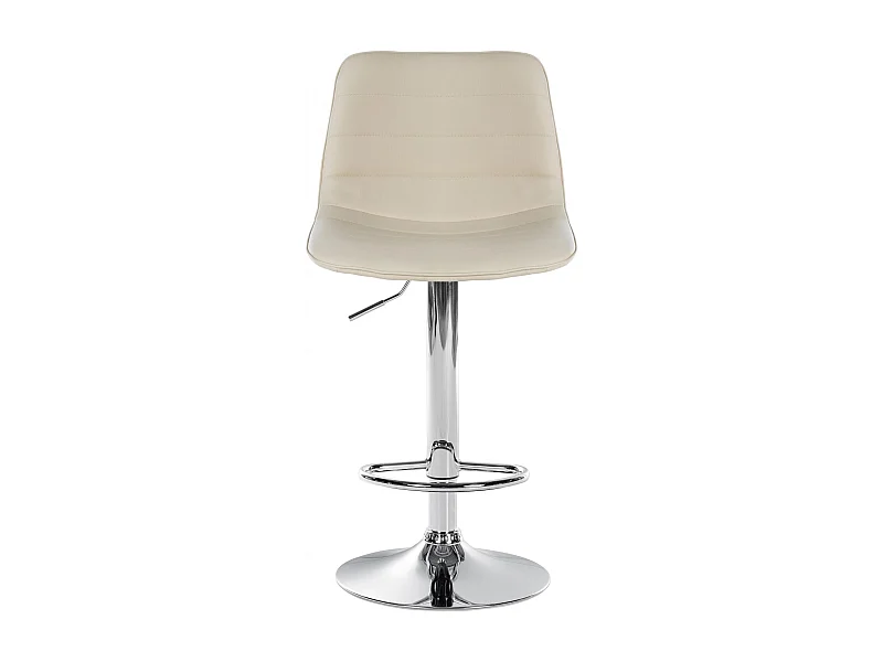 Lot de 2  Tabouret de bar - Similicuir - Crème - Lex