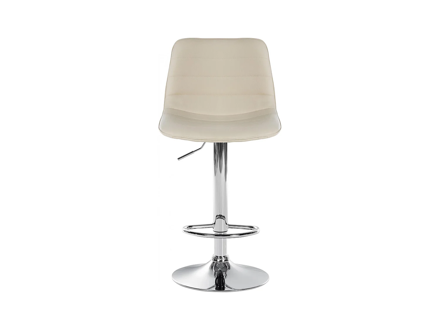 Lot de 2  Tabouret de bar - Similicuir - Crème - Lex