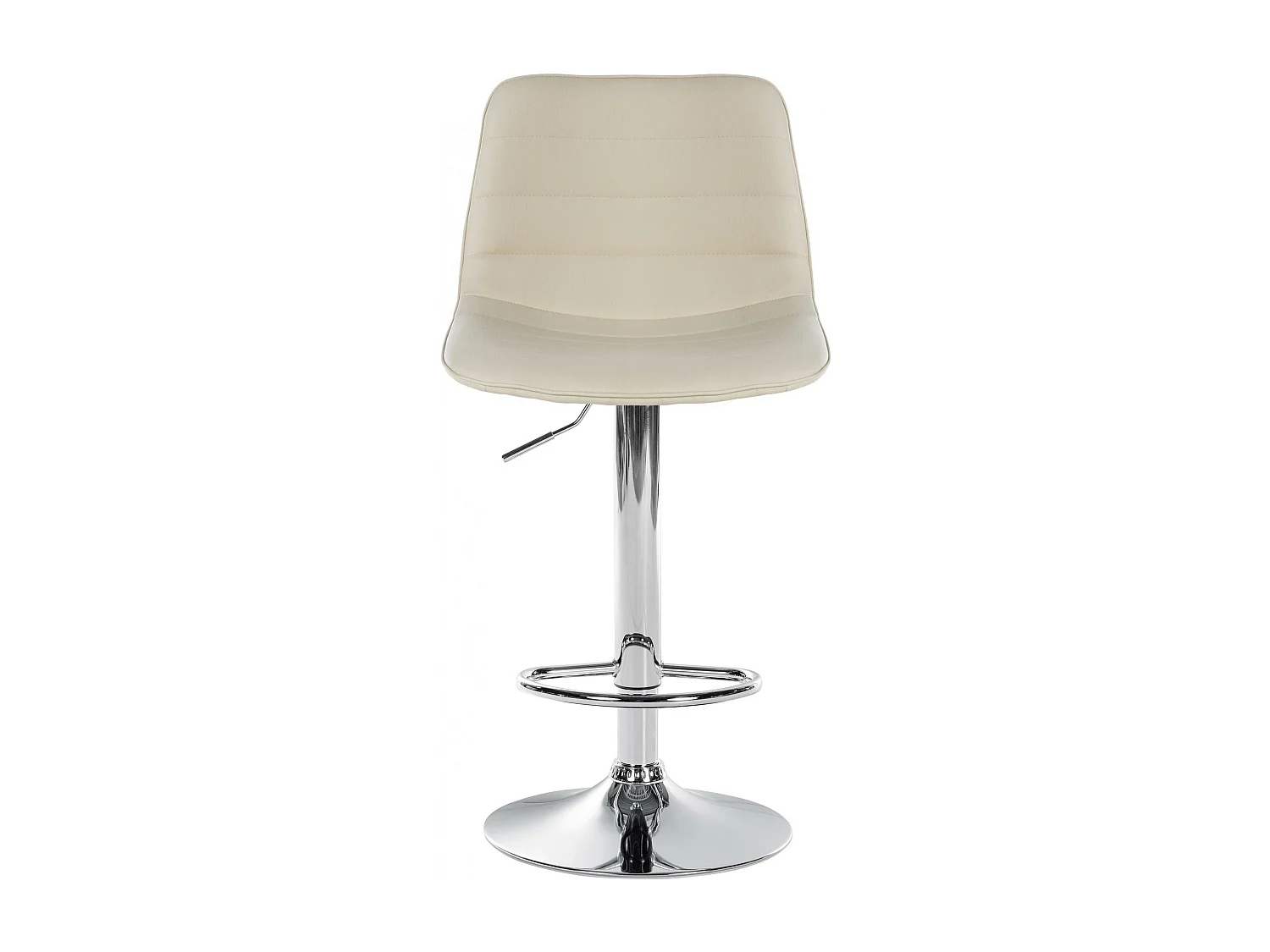 Lot de 2  Tabouret de bar - Similicuir - Crème - Lex