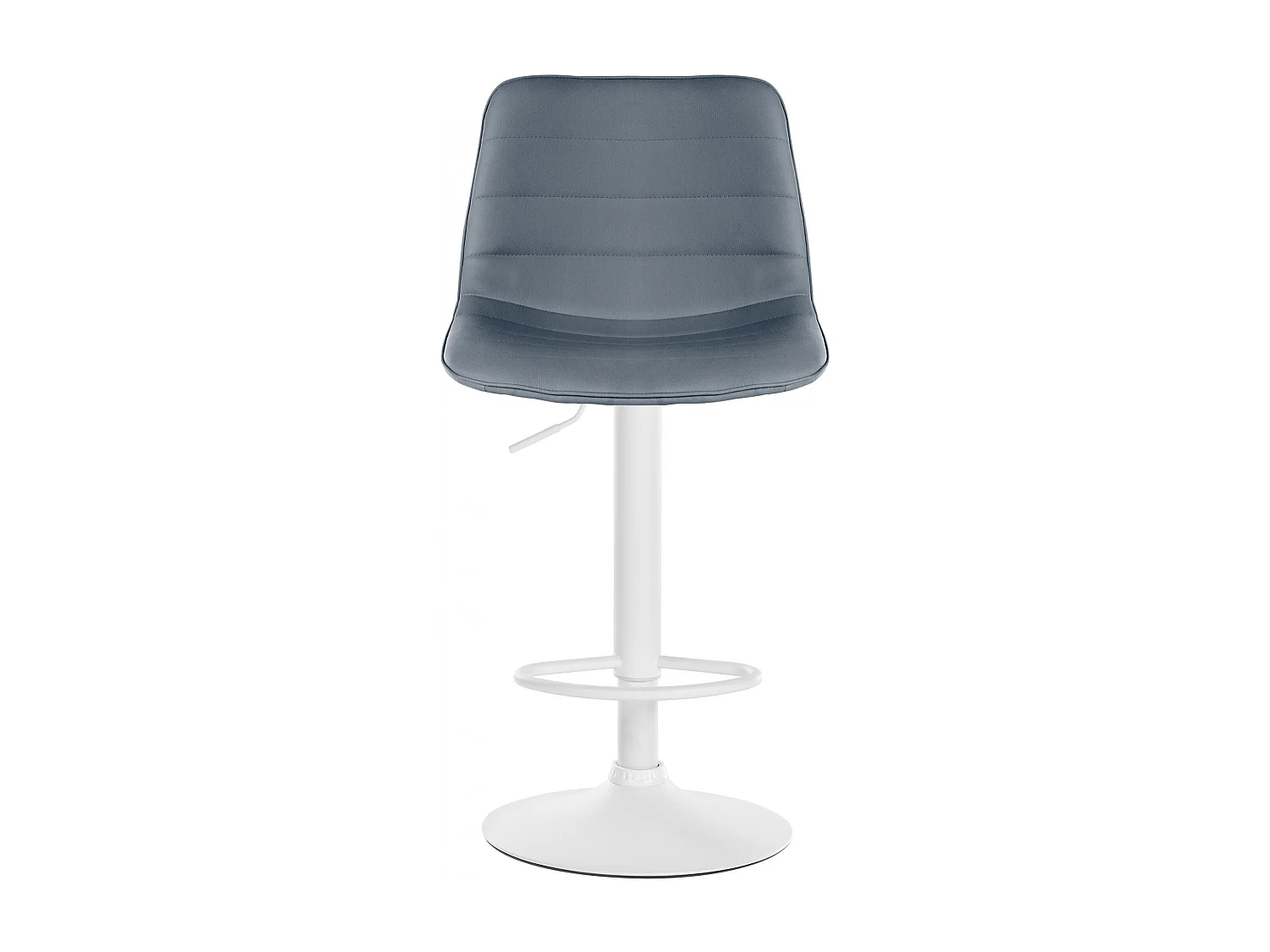 Lot de 2  Tabouret de bar - Similicuir - Gris - Lex