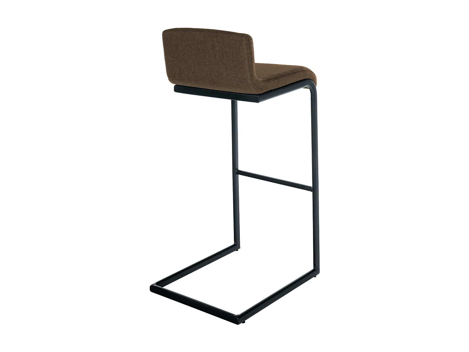 Tabouret de bar - Tissu - Marron - Newport