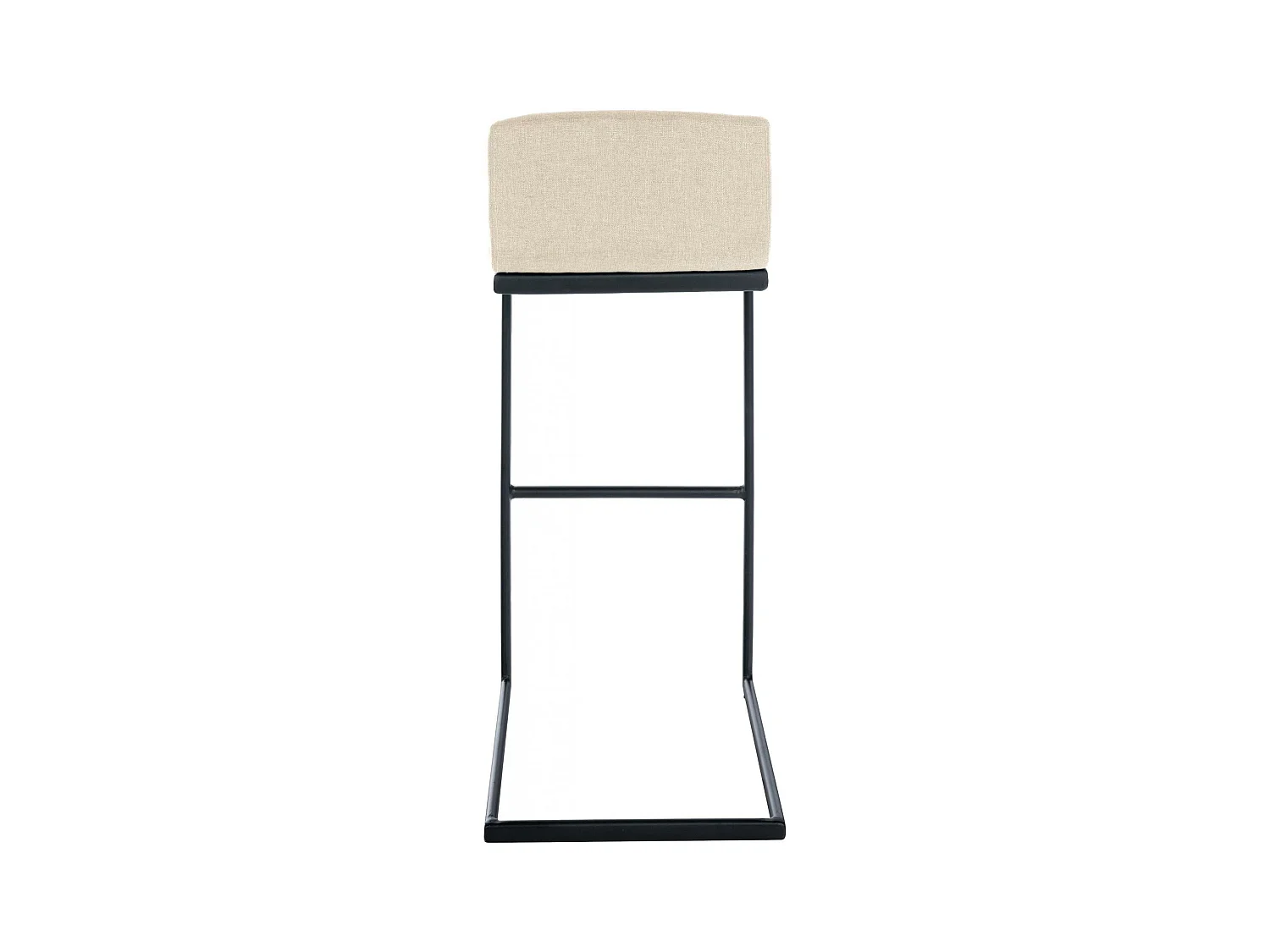 Tabouret de bar - Tissu - Crème - Newport