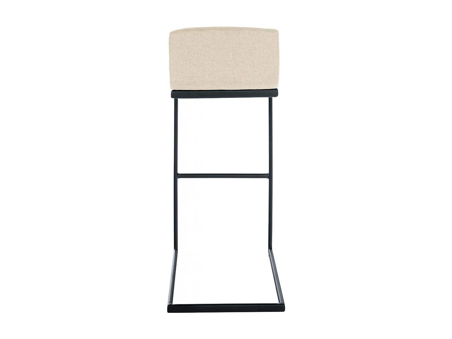 Tabouret de bar - Tissu - Crème - Newport