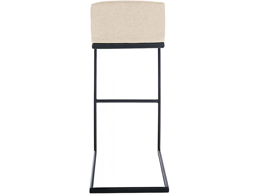 Tabouret de bar - Tissu - Crème - Newport