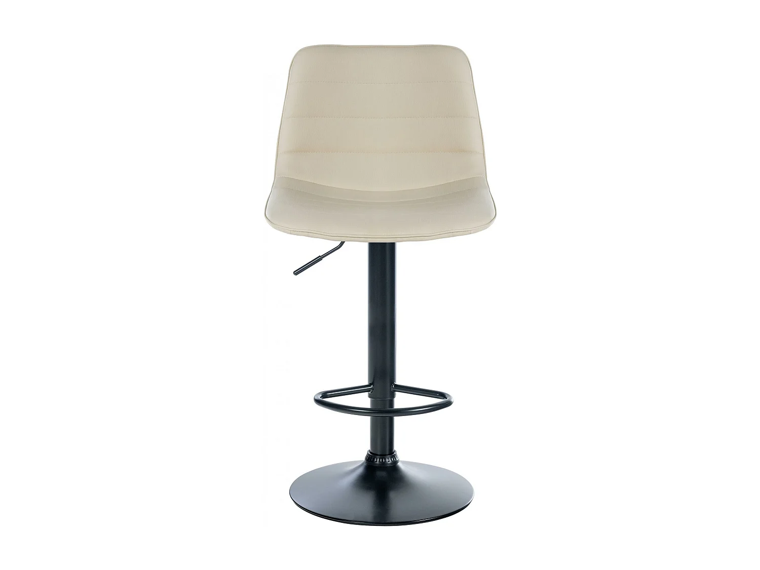 Lot de 2  Tabouret de bar - Similicuir - Crème - Lex
