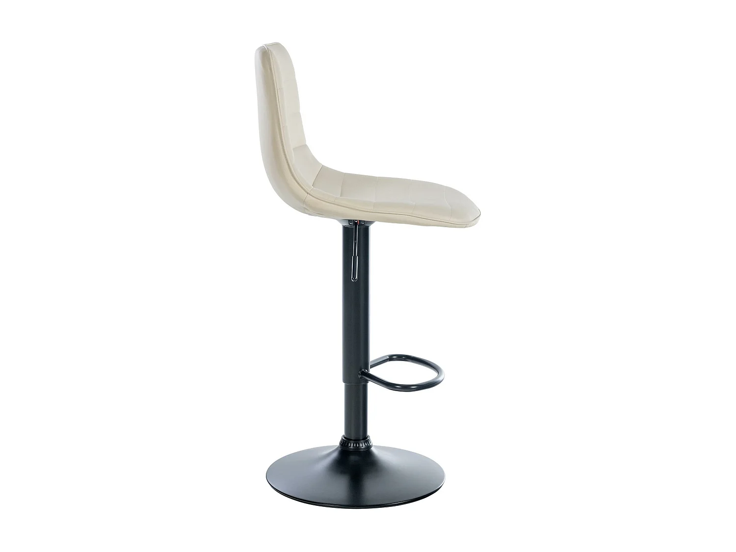 Lot de 2  Tabouret de bar - Similicuir - Crème - Lex